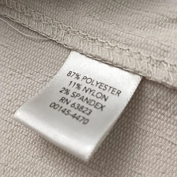 CJ Banks 2X Soft Fine Waled Corduroy Jacket Pockets Lightweight Cream/Tan Zip-up - Picture 9 of 10